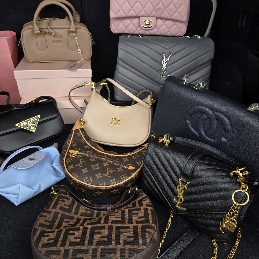 Miu Miu, LV, Chanel, YSL, Prada, FENDI